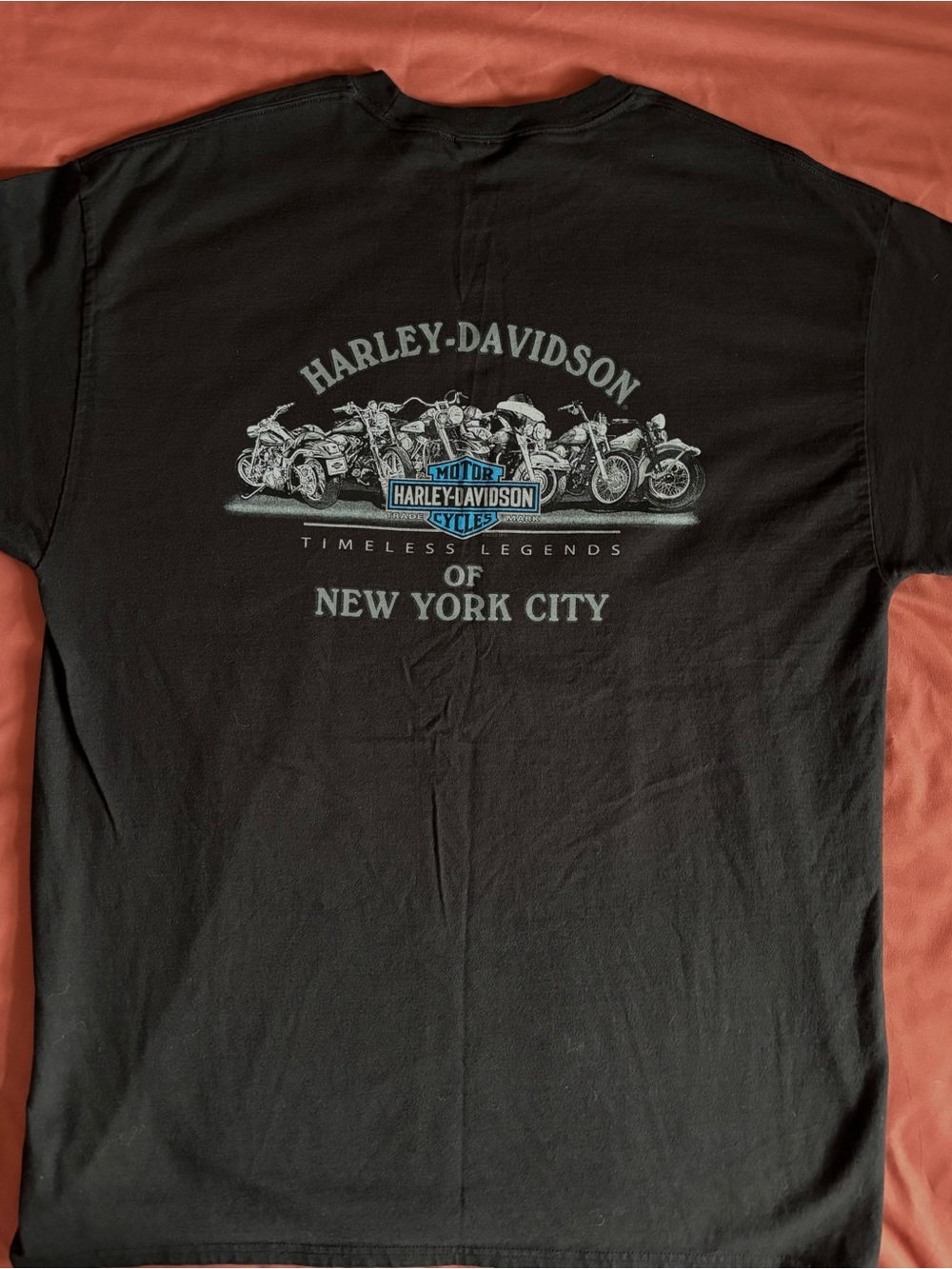New York City Harley Davidson Dealership Black T-Shirt